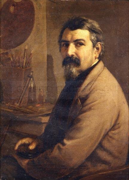 Autoritratto - 1867 - olio su tela cm. 88x65 - Accademia Carrara (BG)